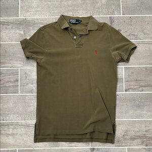 Polo by Ralph Lauren Green Classic Polo Shirt Custom Fit